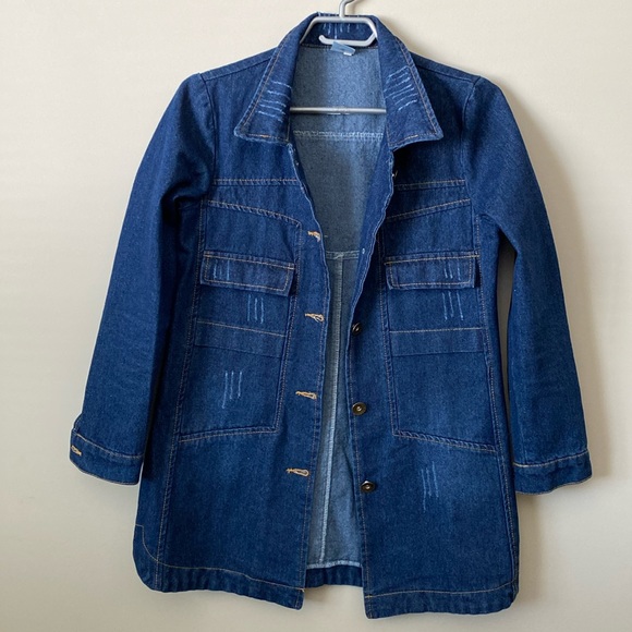 Long Denim Jacket - Picture 1 of 6